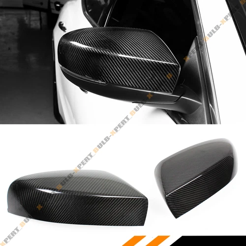 FOR 17-19 MASERATI GHIBLI QUATTROPORTE CARBON FIBER SIDE ADD ON MIRROR COVER CAP