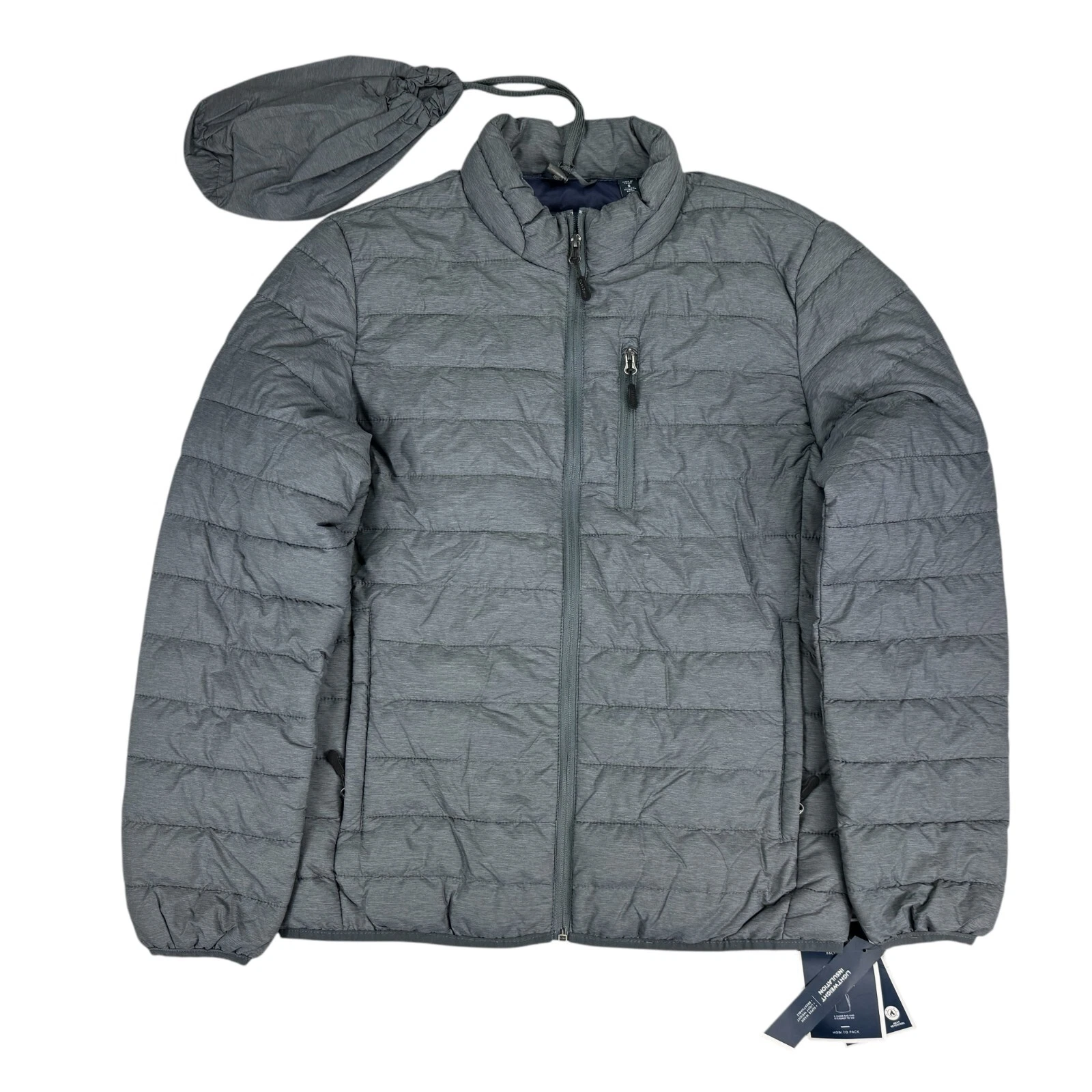 Club Room Mens Quilted Packable Puffer Jacket Gray S
Opens in a new window or tab