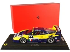 FERRARI F40 LM #44 24H LE MANS 1996 & DISPLAY CASE 1/18 MODEL CAR BBR P18139 F