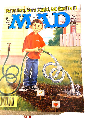 #346 JUN 96 MAD PRESENTS ELLEN DEGENERES, EMERGENCY ROOMS, PAT BUCHANAN,BERG-EYE