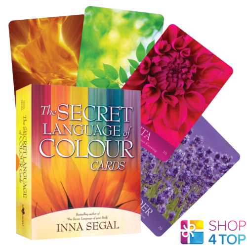 SECRET LANGUAGE OF COLOR ORACLE CARDS DECK BLUE ANGEL INNA SEGAL ESOTERIC NEW - Picture 1 of 12