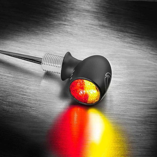 Kellermann Atto LED Mini Clignotant Avec Intégré Arrière Et Feux de Stop Noir, - Photo 2/4