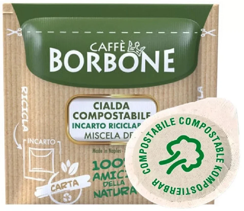 150 Cialde Dek Caffè Borbone Ese 44 Mm. Filtro Carta Decaffeinato Deca