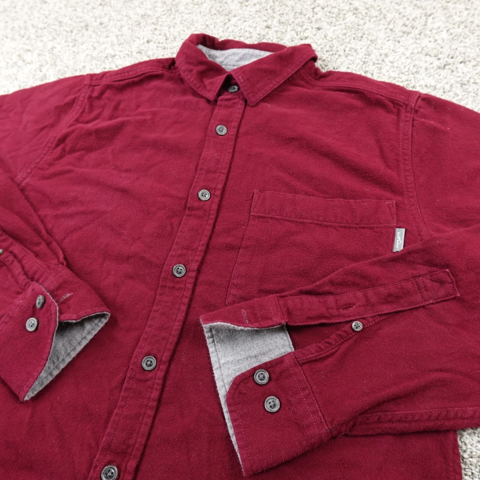 Eddie Bauer Shirt Mens M Red Chamois Flannel Heavy Thick Button Up Work Outdoor
Opens in a new windo