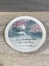 Lasting Memories Swans in Flight Plate 6.25" Porcelain Japan