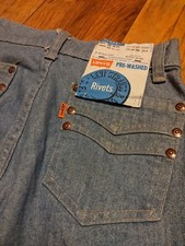 Vintage 1978 LEVI Orange Tab Jeans sz 26x32 Rivets New With Tags