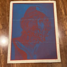 Hambly Studios 1970s 23” x 17.5” Psychedelic Poster Original Santa Clara CA #8