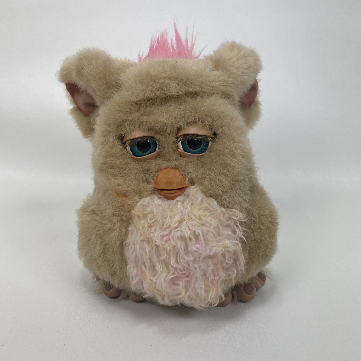 Furby 2005 Emoto Tronic Sand Tan And Pink Hasbro Tiger