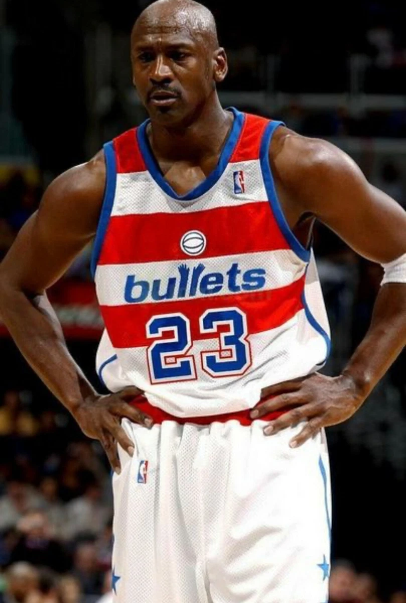 Michael Jordan Nike Authentic Washington Wizards Bullets Throwback Jersey 