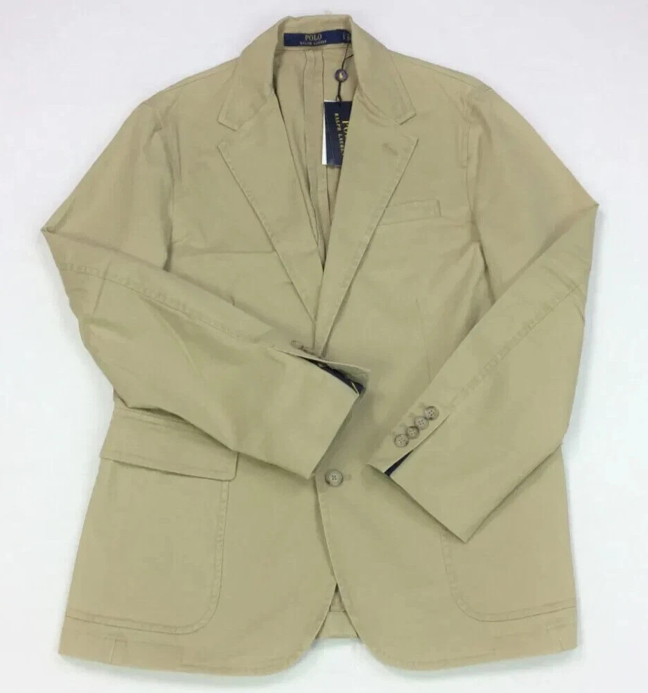 Polo Ralph Lauren Stretch Cotton Chino Preppy Blazer Jacket Sport Coat Gentleman image 2