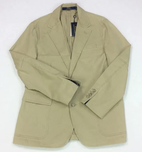 Polo Ralph Lauren Stretch Cotton Chino Preppy Blazer Jacket Sport Coat Gentleman image 2