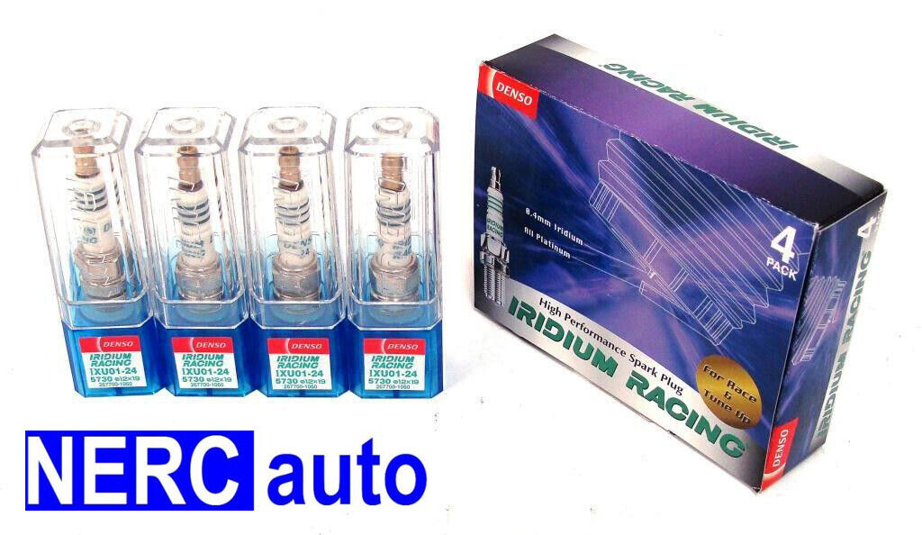 DENSO IRIDIUM RACING Spark Plugs IU01-34 IU0134 5737 Set of 4