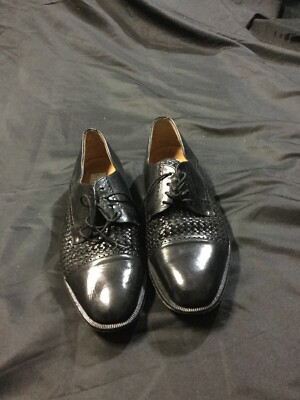 Mezlan Woven Black Oxford Dress Shoe Size 9 m Comes With  display picture 2