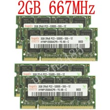 8GB 4x 2GB / 1GB PC2-5300S DDR2 667 200Pin sodimm Laptop Memory RAM For Hynix UK
