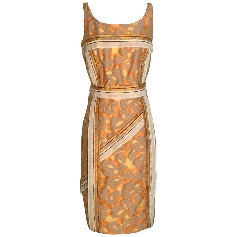 Orange prada cheap dress