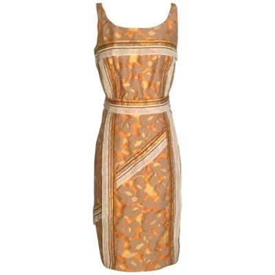 orange prada dress
