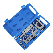 Flaring Swaging Tool Kit System Ergonomic Copper Pipe Tubing with Steel Yoke