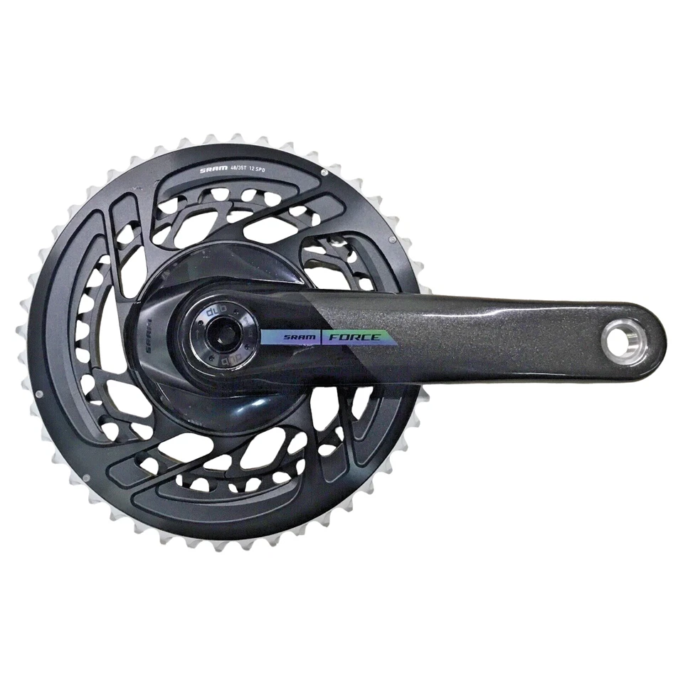 Juego de bielas de carretera SRAM Force DUB 2x12 velocidades montaje directo 48-35t 175 mm negro brillante Foto 3 de 4