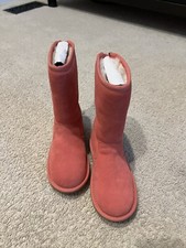 UGG Lil Sunshine II Tall Back Zipper Suede Kids Boots - Toddler Kids Size 12