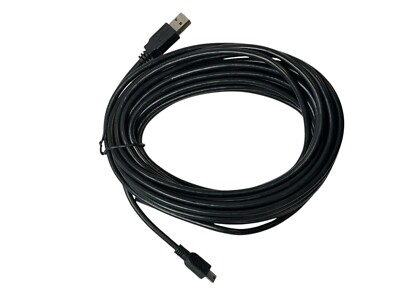 25ft USB 2.0 A Male to Mini-B 5pin Male 28/24AWG Cable w/ Ferrite Core