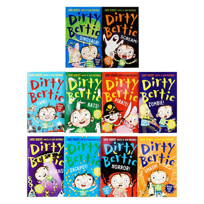 新品 dirty bertie 洋書 10冊セット Dirty Bertie Collection 10 Book And CD Set By David Roberts-Ages 9