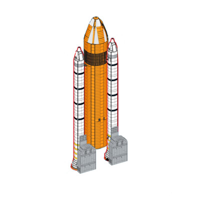 MOC: Upgrade Tank and Booster for Space Shuttle Discovery 10283 Kit DIY 