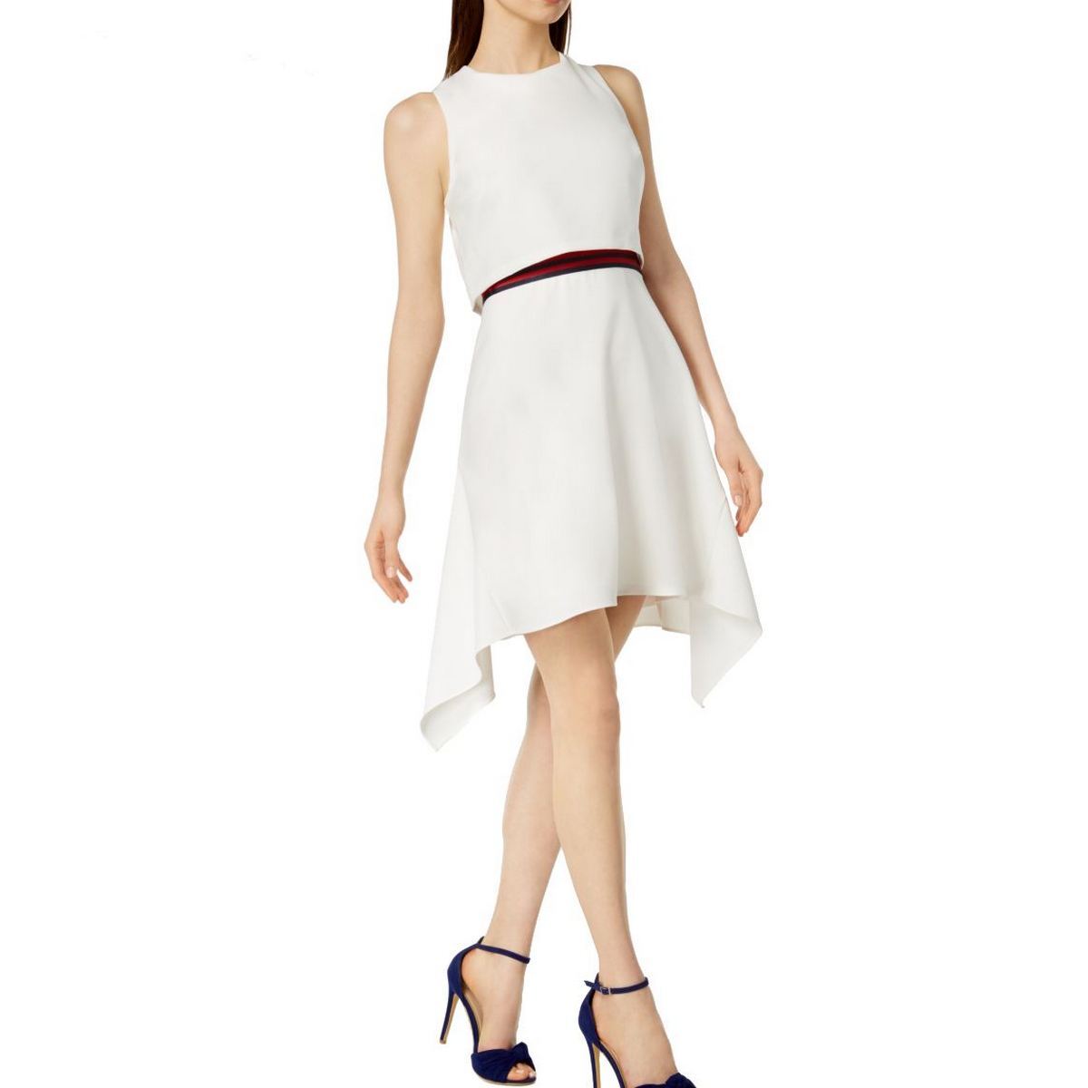 white christmas dresses TIE NECK VELVET PRINT/ OVERLAY DRESS – JULIA JORDAN