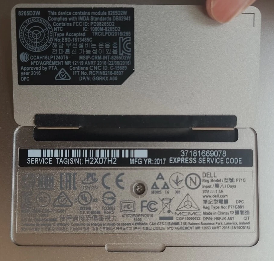 Dell XPS 13 9365 i7 7th Touchscreen 13.3" Silver Laptop 16 GB RAM 256 GB SSD - Image 4 of 4