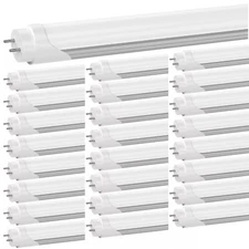25-Pack LED Tube Lights 4ft Ballast Bypass 5000K Frosted  T8 T10 T12 Replacement