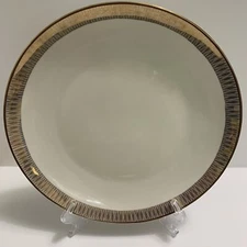 Vtg Luncheon Plate Winterling Marktleuthen Bavaria Gold Rim Porcelain 9.25"
