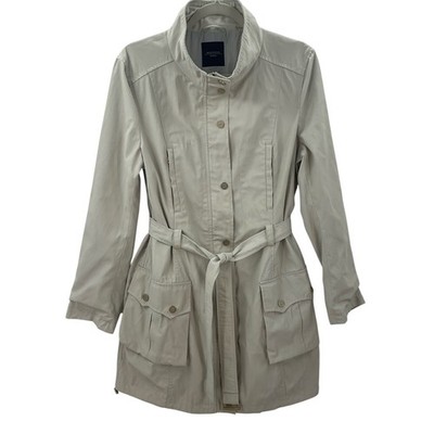 Weekend Max Mara Belted Utility Coat Beige Tan 10