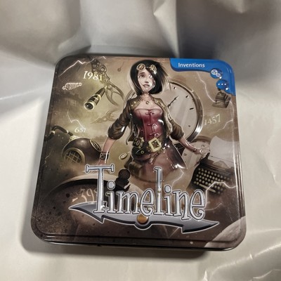 Timeline Inventions Game Tin Educational History Asmodee Missing Booklet