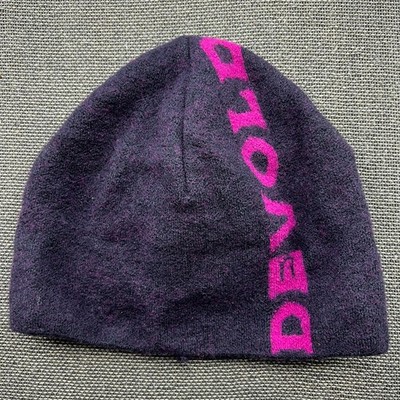 Devold Milling Beanie Hat Cap Size 58 Purple 100% Virgin Wool