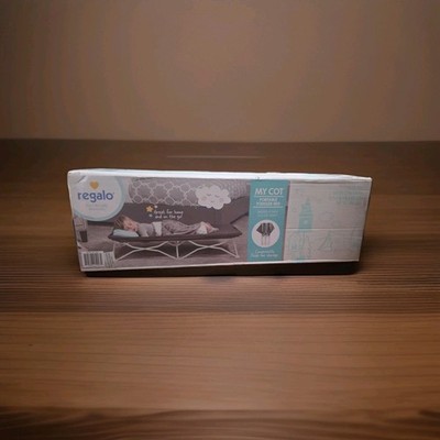 My Cot  Portable Toddler Bed Gray 48'' Long 24.5'' Wide Award Winning. New