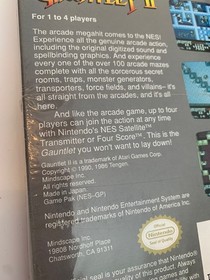 1990 NINTENDO NES MINDSCAPE GAUNTLET II 2 FACTORY SEALED GAME USA MADE IN JAPAN
