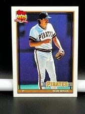 1991 Topps Baseball Trading Card Pirates Bob Walk #29
