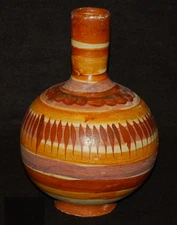 VINTAGE Barro Canelo Cinnamon Clay VASE 11" Made in Tonala Jalisco Mexico 1960's