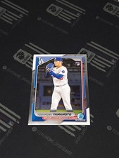 2024 Bowman Chrome #73 Yoshinobu Yamamoto RC Los Angeles Dodgers 