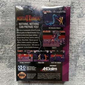 Mortal Kombat II Sega Game Gear Acclaim MA-17 Sealed New NIB 1994
