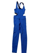Free People Movement Jumpsuit XS Blue One Piece Criss Cross Back Activewear