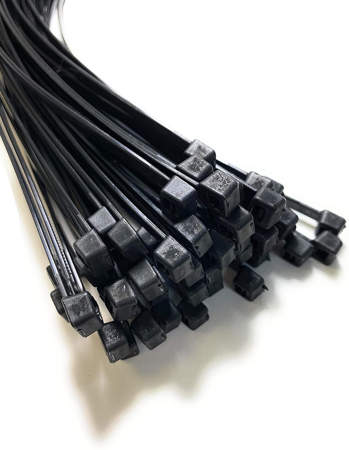 Black Heavy Duty Nylon Cable Ties 450mm x 7.2mm Pack of 10 Nylon Zip Ties