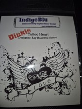 Indigo Blu Mounted Dinkie Stamps X 5