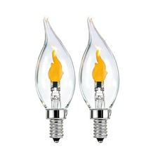 Flickering Light Bulbs E1Base LED Fire Effect Flicker Flame, LED Flame Bulb 2