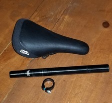 Bmx Free Agent Seat, Post 1" W/ Clamp Mongoose Haro Gt Dyno Redline Mosh Redline