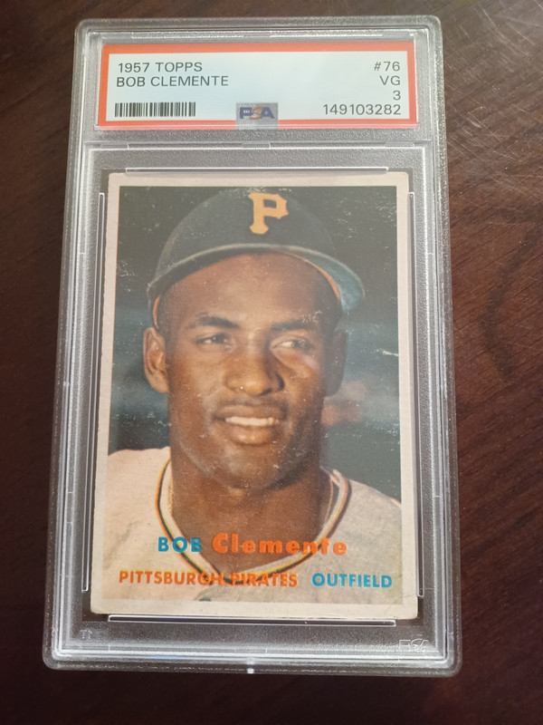 1957 TOPPS BOB CLEMENTE #76 PSA VG 3 PIRATES