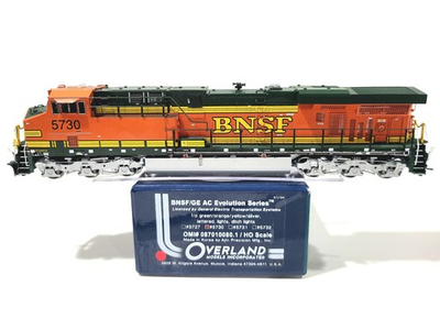 #ad Overland OMI BNSF ES44AC Burlington Northern Santa #5730 HO Brass #087010080.1 $2399.95