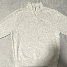 Nike 1/4 Zip Mock Neck Gray Fleece Pullover Sweatshirt Men's Size S