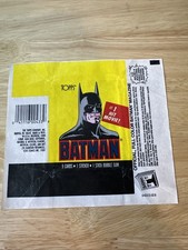 1989 Topps Yellow Batman Movie EMPTY Wax Pack...