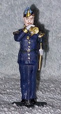 Vintage metal 1/32 Army 1890s bugler toy soldier, 21st Lancers (?) unknown maker