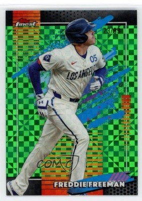 2026 Topps Finest Uncommon Green X-Fractor 23/99 Freddie Freeman #163 1az7